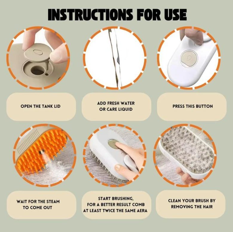 Pet Steam Brush