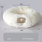 Plush Tunnel Cat Bed
