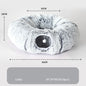 Plush Tunnel Cat Bed