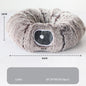 Plush Tunnel Cat Bed
