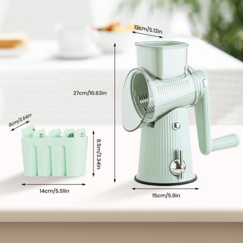 Rotary Cheese Grater and Shredder